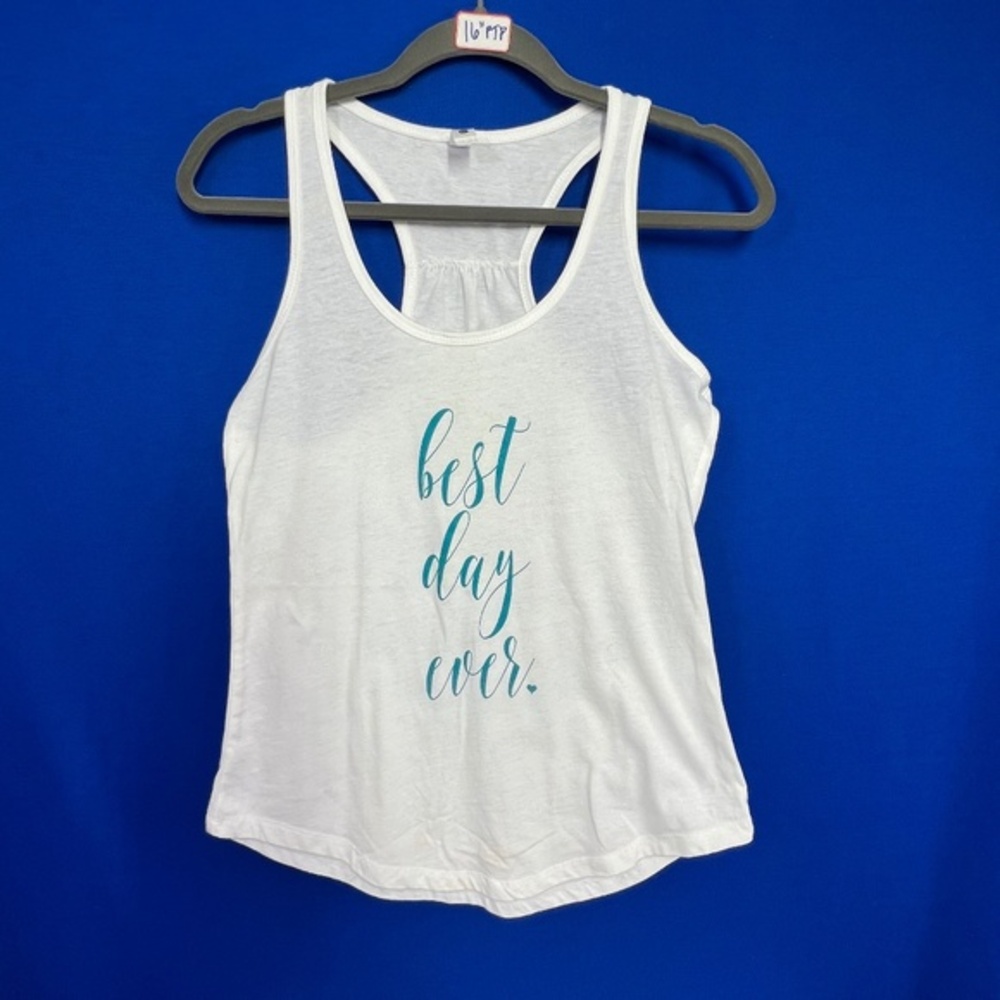 🔥2/$10 |•NEXT LEVEL•| Best Day Ever Racerback Tank Top